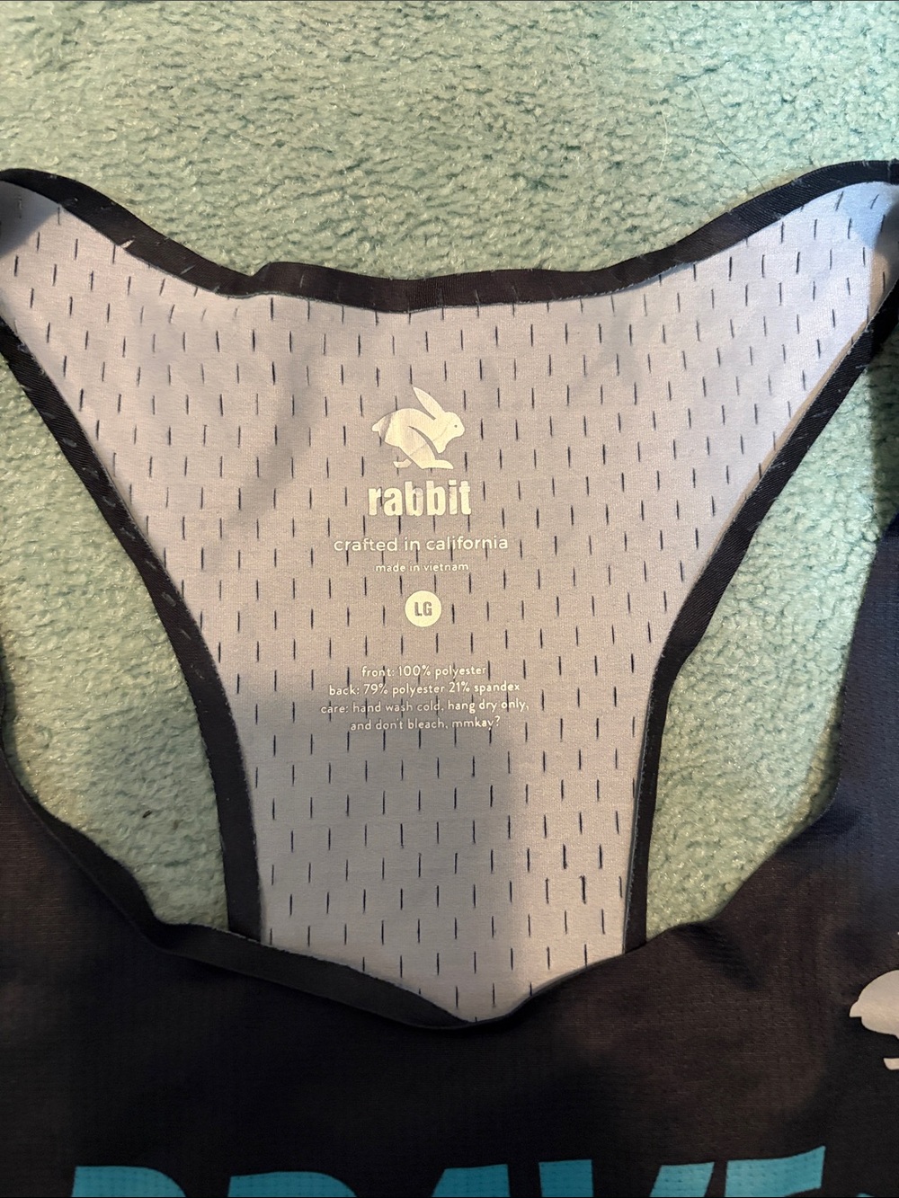 Brave Like Gabe Women's Black Racerback Rabbit Tank - Picture 2 of 4